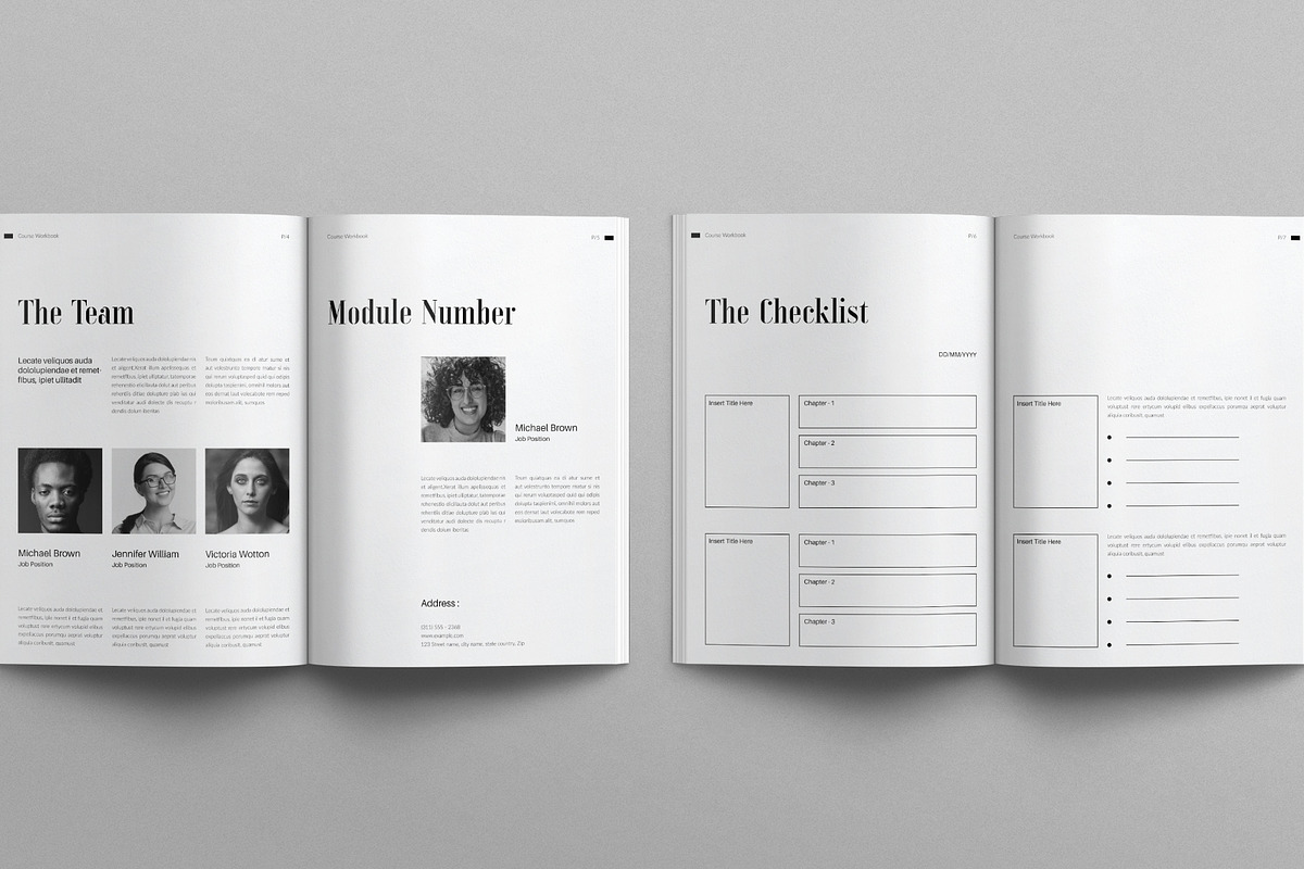 Course Workbook Template, a Magazine Template by E-Type (Photo 3 of 7)
