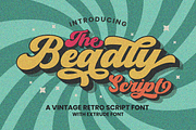Beadly, a Script Font by ahweproject (Thumbnail 1 of 13)