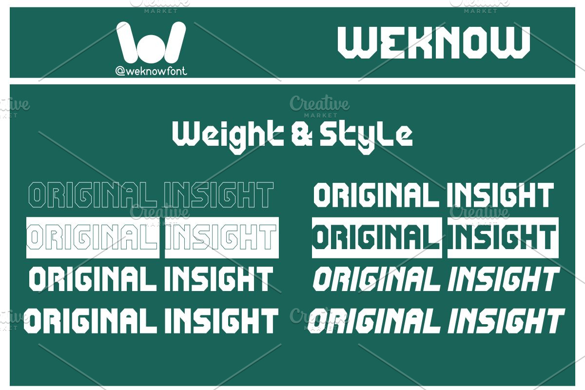 Original Insight font, a Font by weknow (Photo 7 of 8)