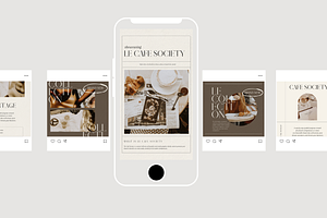 Cafe Society Social Media Templates