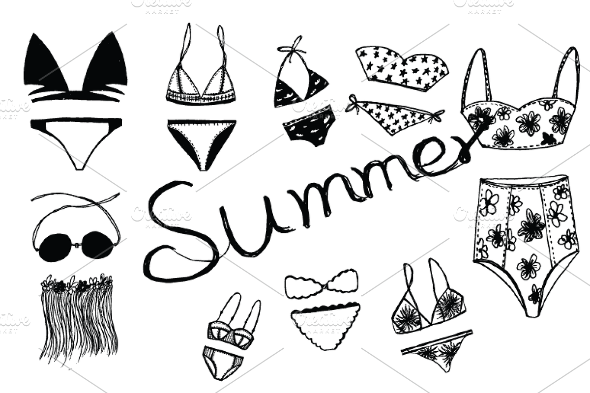 Beautiful Black Bikini collections, an Illustration by mollyli.ai (Photo 2 of 2)