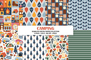 Camping Seamless Pattern Bundle, a Pattern Graphic by Alanna Messina Design Co (Thumbnail 1 of 8)