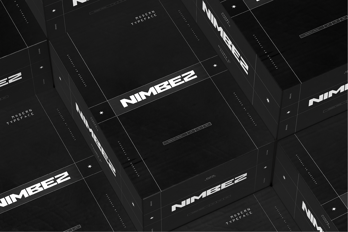 Nimbez - Futuristic Display Font, a Sans Serif Font by Typeagle (Photo 6 of 11)