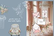 Hand Drawn Wedding Illustrations 300, an Object Graphic by whiteheartdesign (Thumbnail 13 of 24)