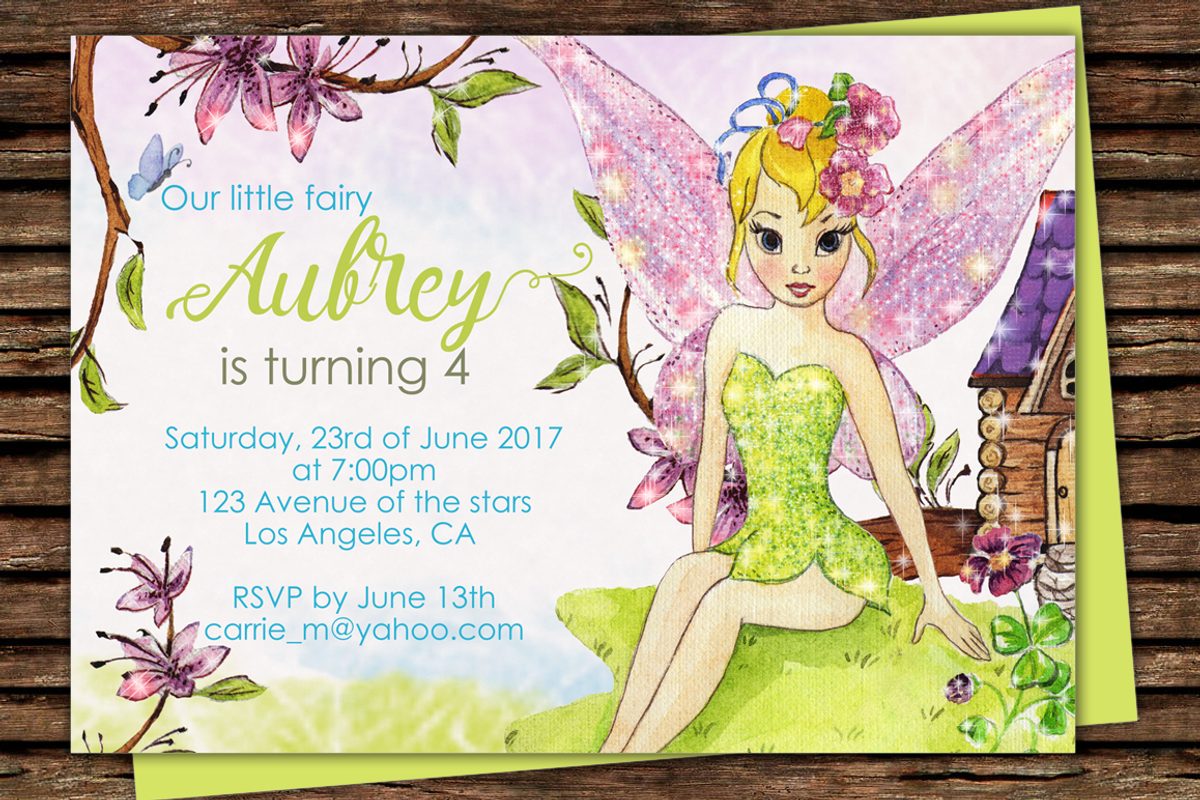 DIY Fairy Printable Invitation, an Invitation Template by Artseez (Photo 1 of 2)