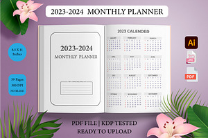 2023-2024 Monthly Planners KDP