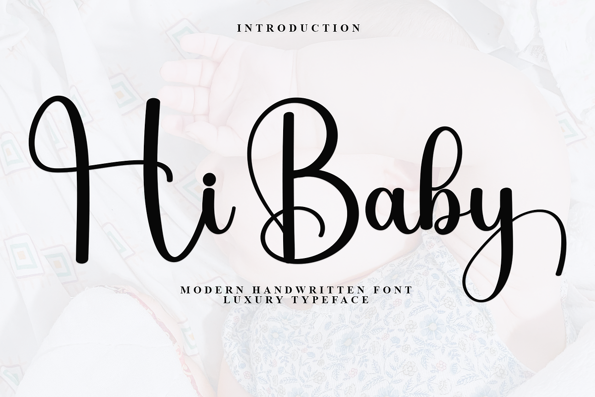 Hi Baby, a Handwritten Font by InermediaSTUDIO (Photo 1 of 7)