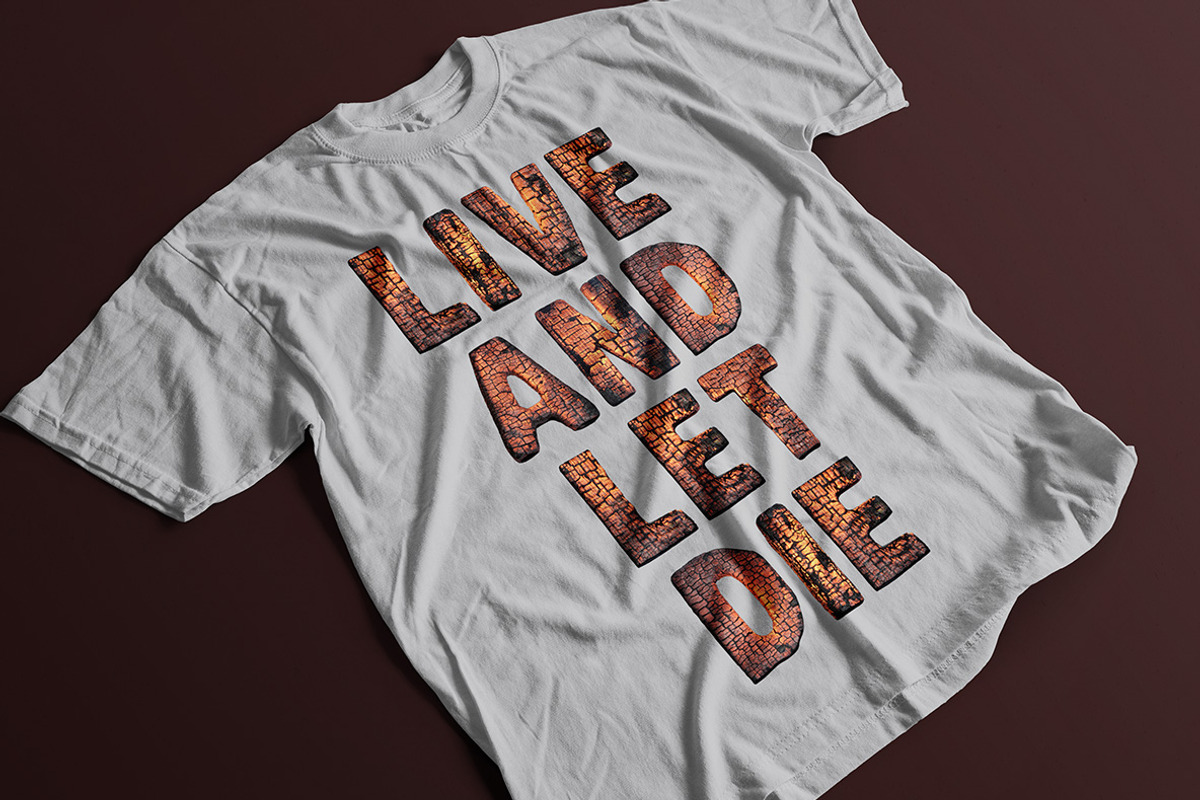 Burning Wood Font, a Font by Handmadefont (Photo 3 of 8)