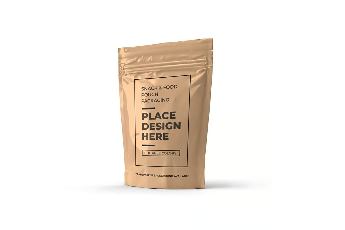 Food Pouch Packaging Mockup Template, a Packaging Mockup by DesignRushMarket (Photo 8 of 11)