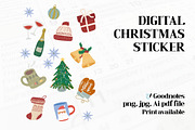 Digital christmas sticker, a Templates & Theme by dott (Thumbnail 3 of 3)