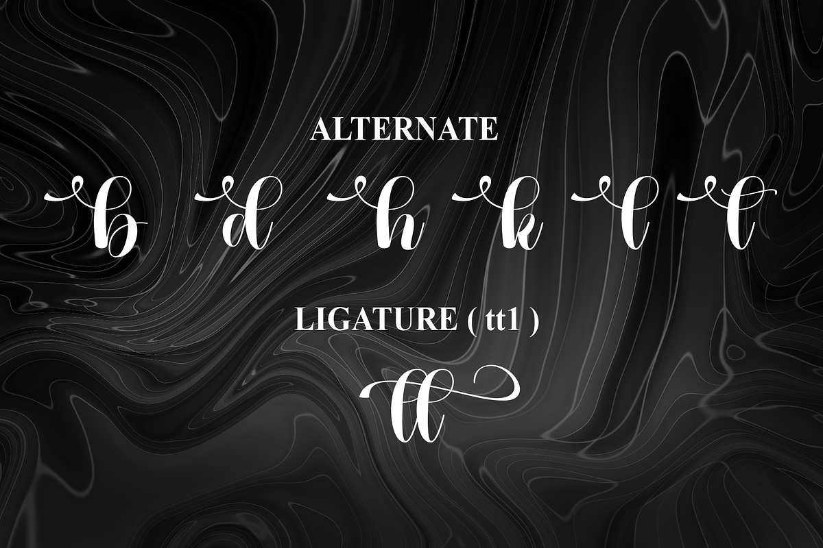 Black Pattern | Script Font, a Handwritten Font by Scratchones (Photo 8 of 9)