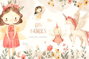 LITTLE FAIRIES Watercolor Collection