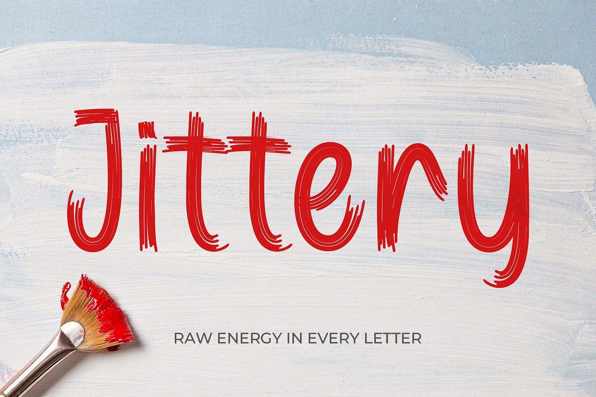 Jittery - Textured Grunge & Sketch, a Handwritten Font by OWPictures (Photo 1 of 8)