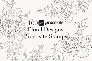 Procreate flower stamp