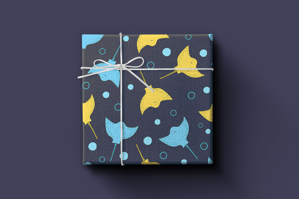 Sea life seamless patterns, a Pattern Graphic by Gulnarart (Photo 2 of 10)