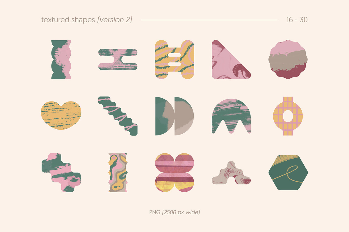 Textured Shapes, an Object Graphic by Léo Alexandre (Photo 9 of 9)
