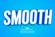 Smooth Editable Text Effect PSD, a Layer Style Add-On by TrueVector (Thumbnail 1 of 2)