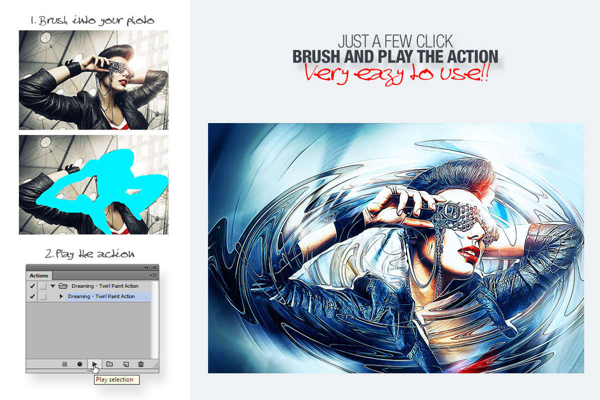 Dreaming - Twirl Paint Action preview 2