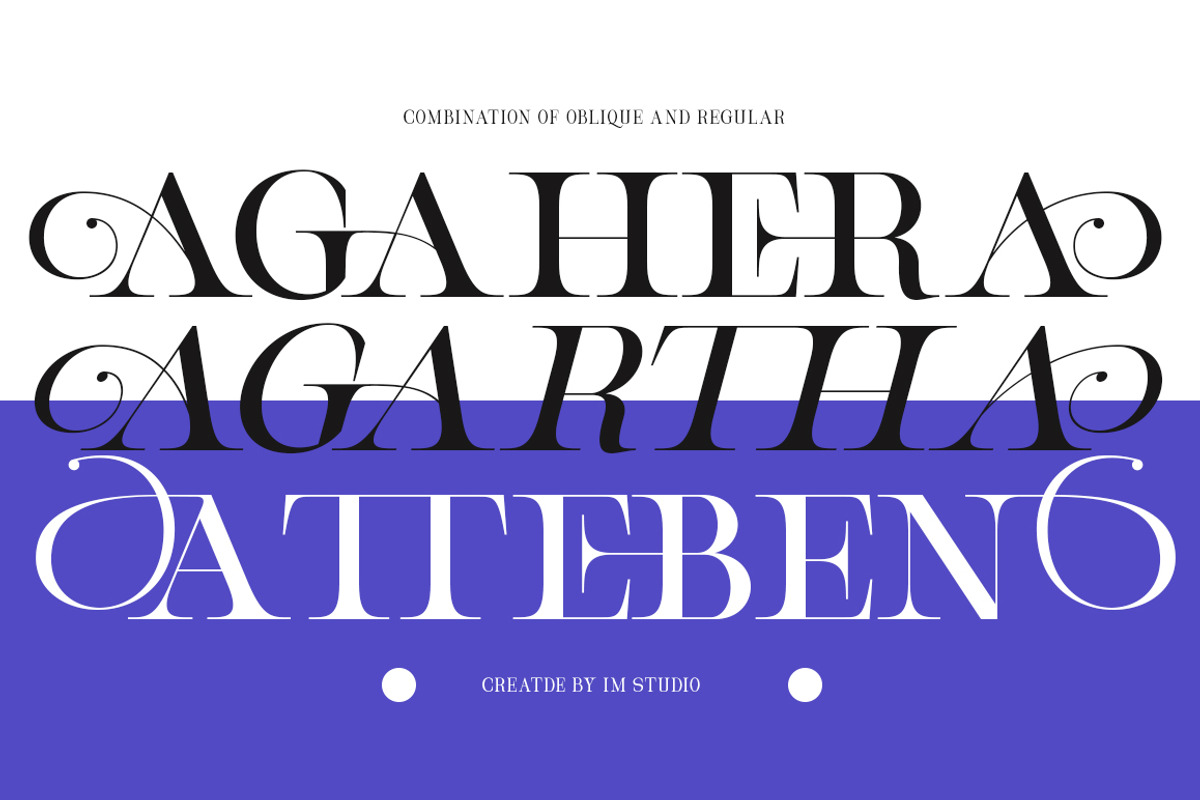 Aghetha Queen, a Serif Font by IM Studio (Photo 3 of 9)