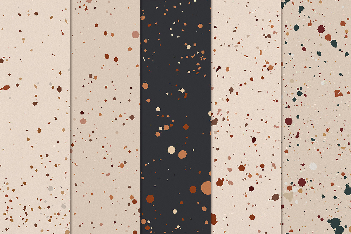 Ink Splatter Patterns Volume 003, a Pattern Graphic by Megs Lang (Photo 8 of 15)