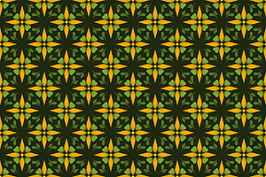Yellow Abstract Seamless Pattern, a Pattern Graphic by Mightyfire