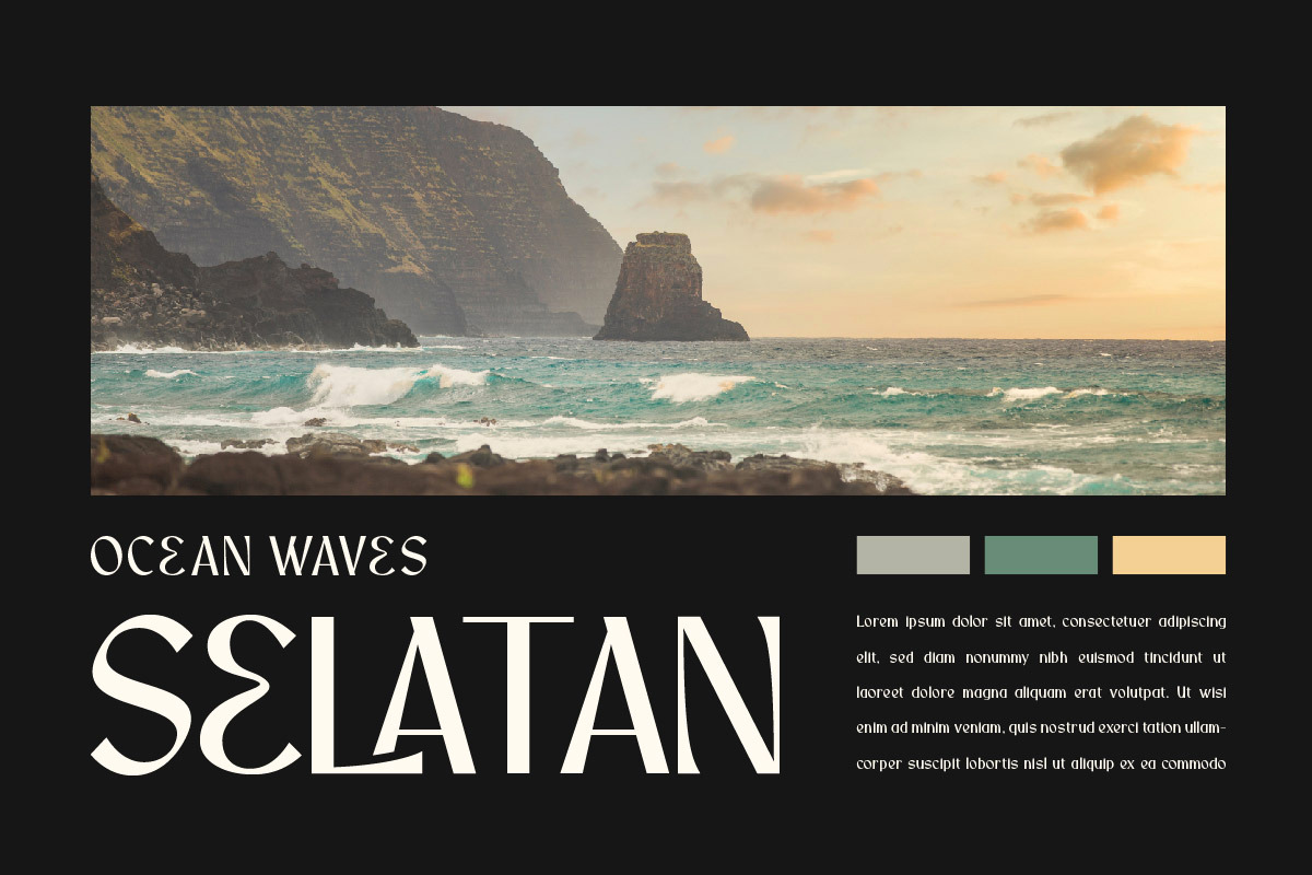 Orsatta - Display Font, a Sans Serif Font by twinstd (Photo 2 of 7)