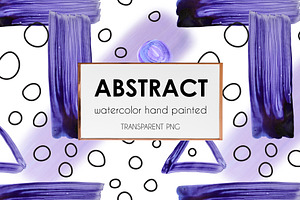 Abstract watercolor painted