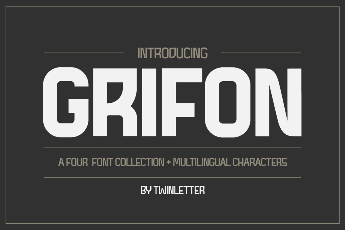 Grifon, a Sans Serif Font by twinstd (Photo 1 of 11)
