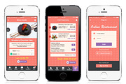 Restaurant Mobile App Mock Up (PSD), an App Template by YT Design (Thumbnail 2 of 2)