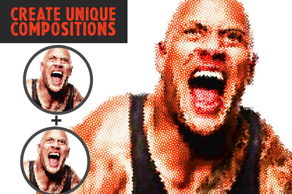 True Color Halftone Engine PS Script, a Preset Add-On by LESZ Design (Photo 7 of 10)