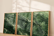 Abstract Emerald Wall Art Set of 3, a Decorative Illustration by PrintablesByFranklyn (Thumbnail 3 of 6)