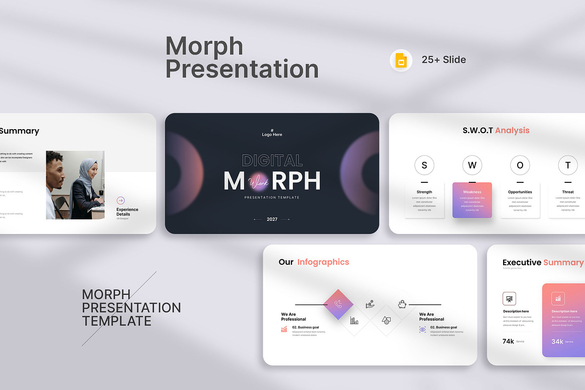 Morph Business Presentation, a Presentation Template by KreateTribe (Photo 5 of 6)