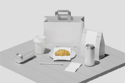 Restaurant Branding Mockup, a Packaging Mockup by Unerispace (Thumbnail 4 of 5)