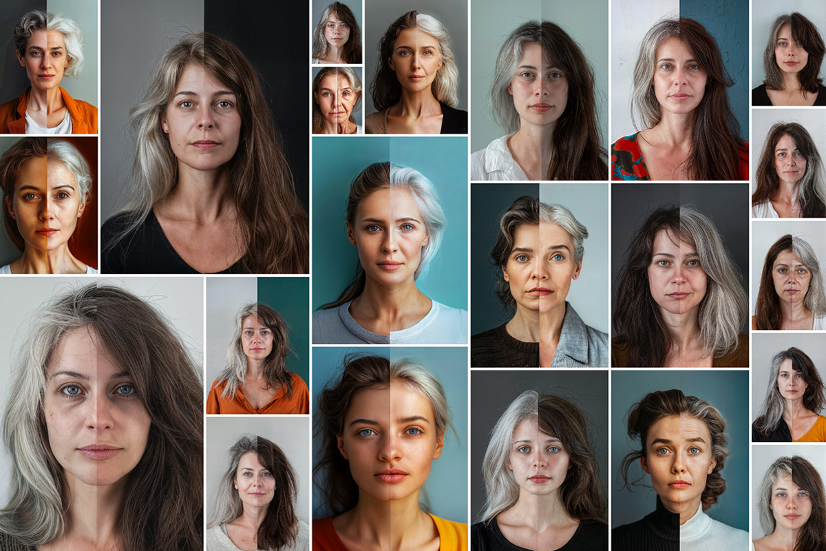 86 Split faces, a Beauty & Fashion Photo by Handmadefont (Photo 4 of 13)