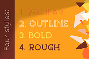 ABSTRACT - Fresh Serif Font Family, a Serif Font by Anna Zakharchenko (Thumbnail 2 of 8)