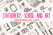68 Stationery, School + Art Vectors, a Decorative Illustration by Violet LeBeaux (Thumbnail 3 of 3)