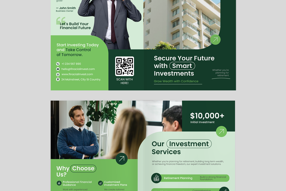 Financial Investment Bifold Brochure, a Brochure Template by Annora Studio (Photo 6 of 6)
