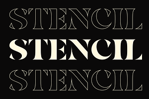 Nolex - Serif Stencil Font Display