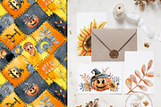 Happy Halloween watercolor clipart, an Illustration by Artmanata (Thumbnail 9 of 22)