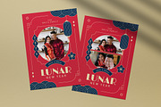 Lunar New Year Greeting Card, a Card Template by graphicook (Thumbnail 3 of 4)