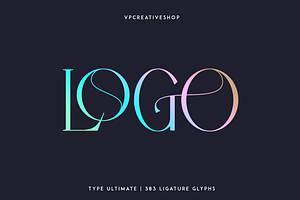 Type Ultimate - Serif Logo Font