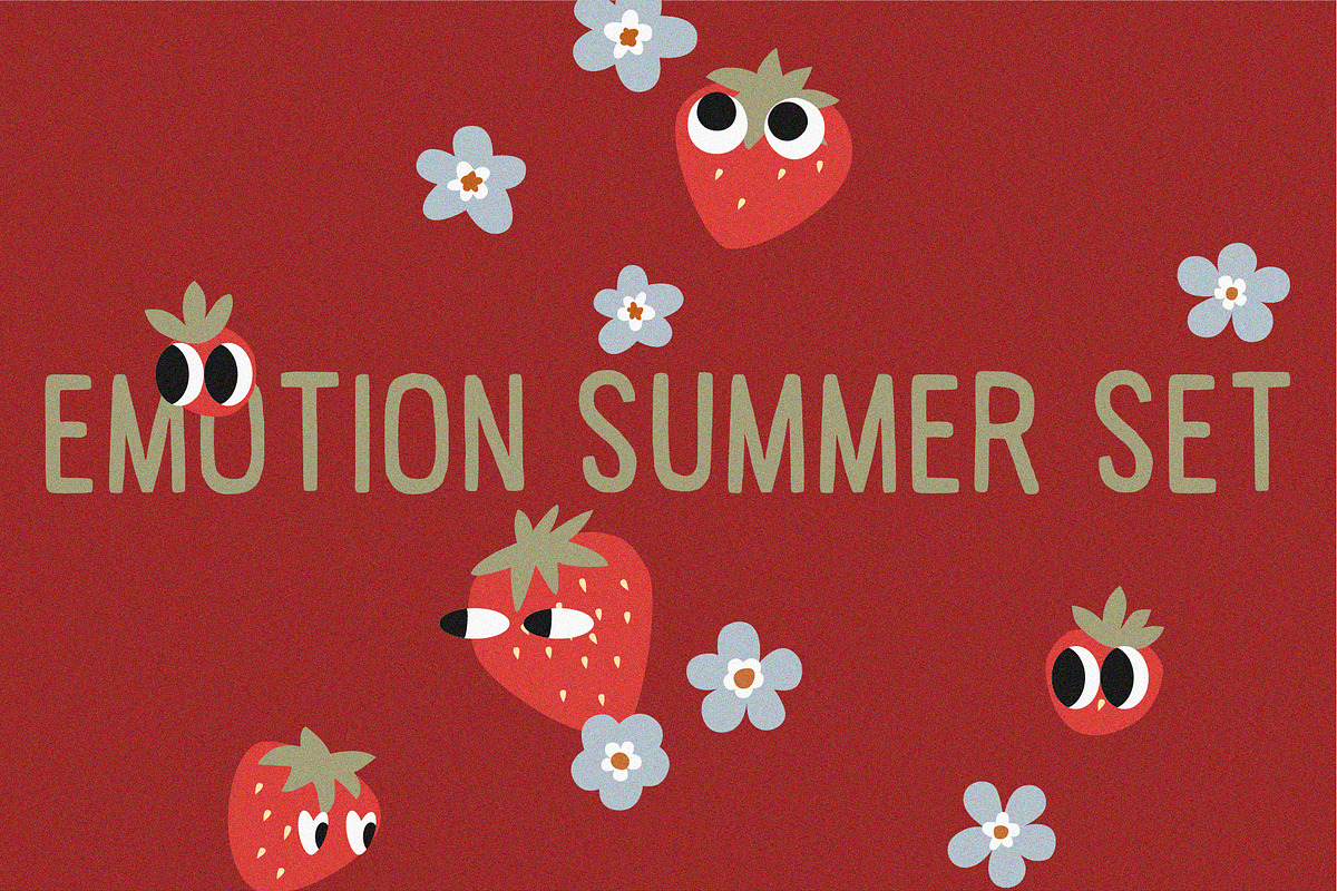 Emotion Summer Shapes Set in Vector, an Object Graphic by line & plane (Photo 10 of 11)