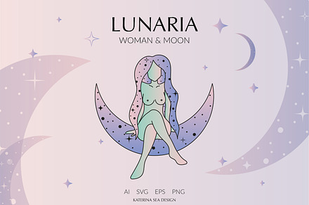 Lunaria woman & moon collection