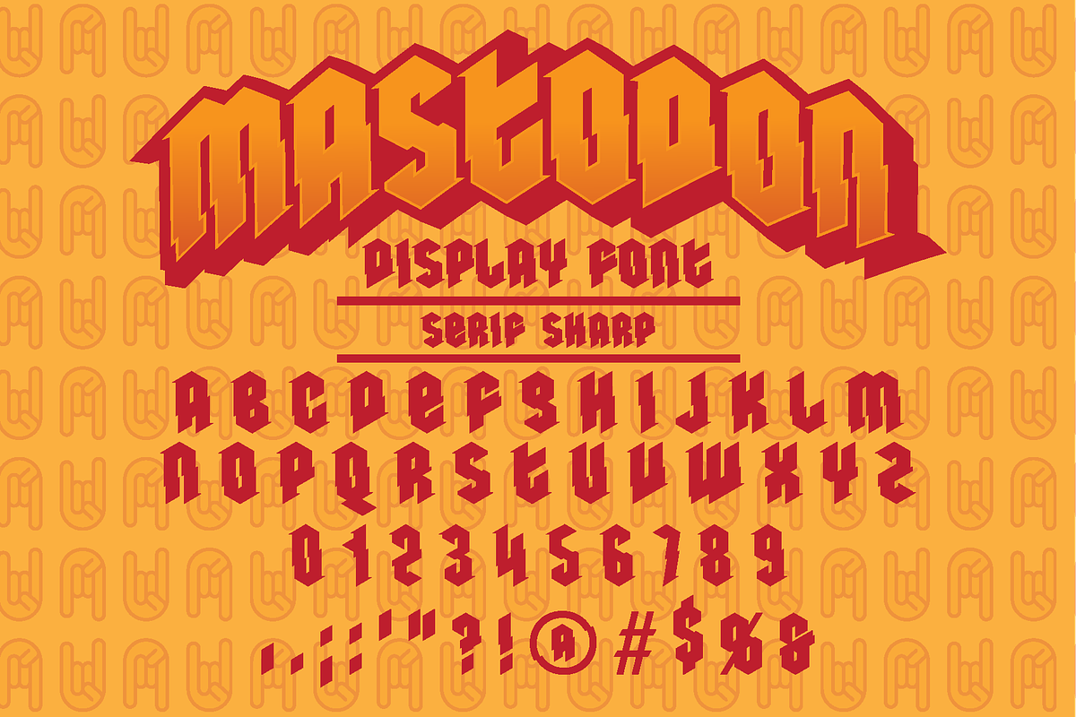 Mastodon Display Font, a Serif Font by TriDub Design Co. (Photo 4 of 5)