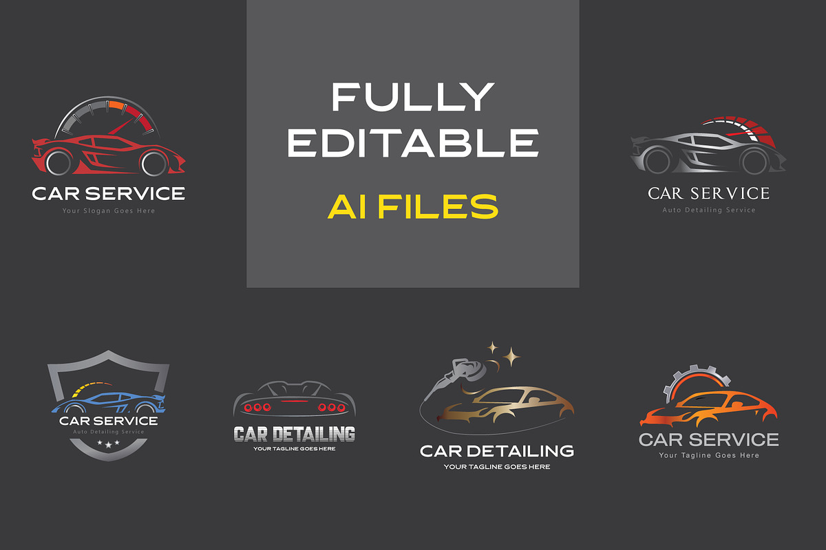 Car Service Logo Collection, a Branding & Logo Template by YUDesignStore (Photo 2 of 11)