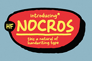 HF Nocros Handwriting, a Handwritten Font by 24Design Studios (Thumbnail 1 of 11)