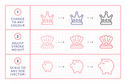Mega Bundle Vol 6 Line Icons, an Outline Icon by Made by Made (Thumbnail 6 of 10)
