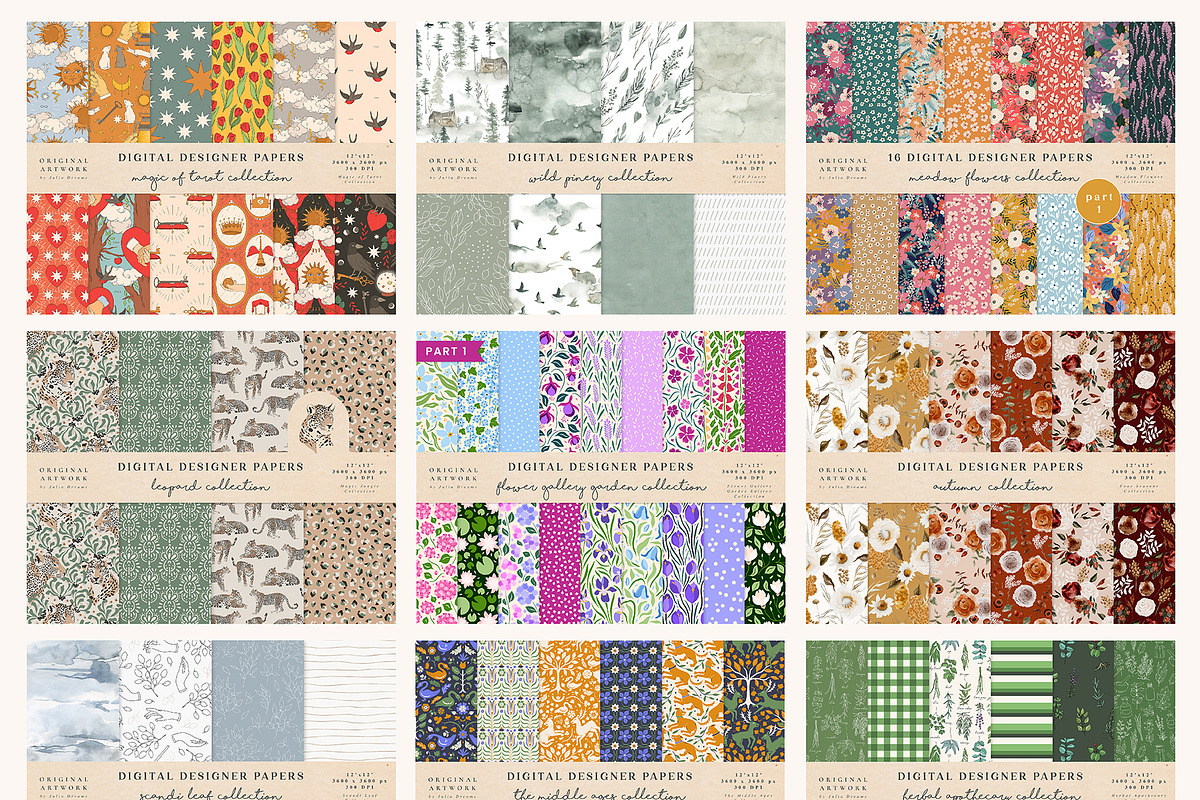 Unique Pattern Bundle, a Pattern Graphic by Julia Dreams (Photo 6 of 10)