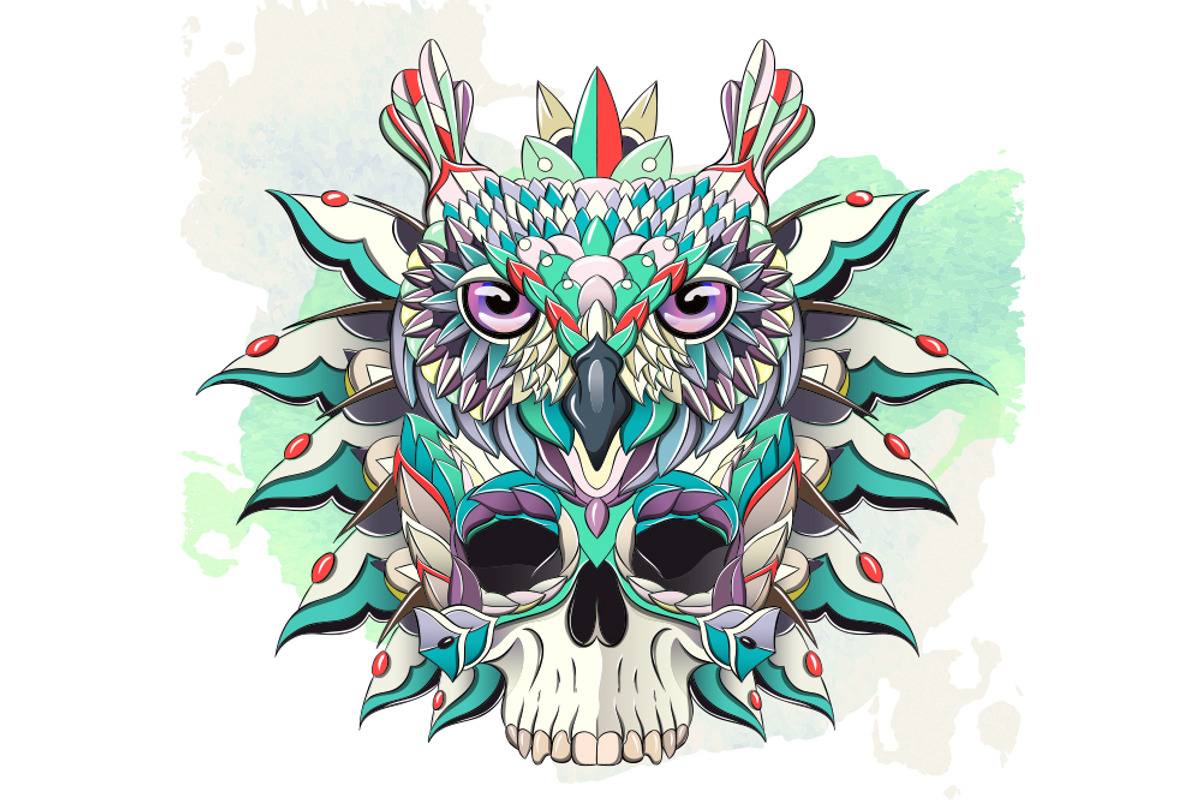 Ethnic Collection: Owl, an Animal Illustration by ArtoJoy (Photo 2 of 5)