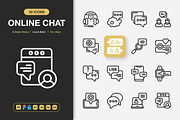 Online Chat Icons, an Icon by Spacepixel Creative (Thumbnail 1 of 3)